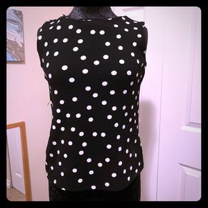 Polka dot sleeveless top size s/m